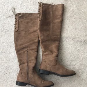 Tall brown boots